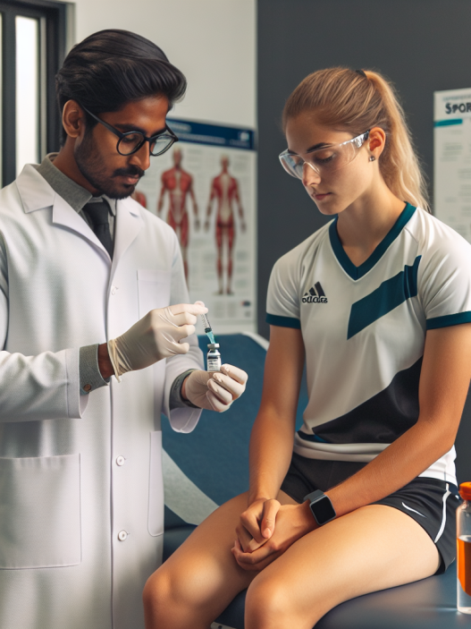 Tirzepatide administration in sports pharmacology context