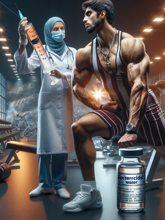 Improving athletic performance with bactericidal water injections