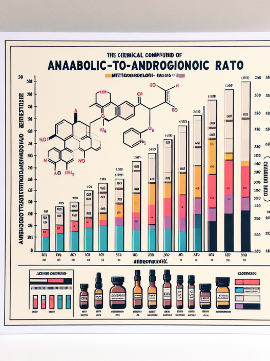 Anabolic-to-androgenic ratio of metildrostanolone compared to others