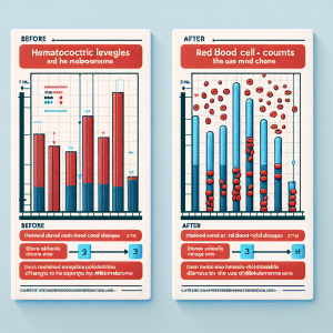 Hematocrit and red blood cell changes from mibolerone