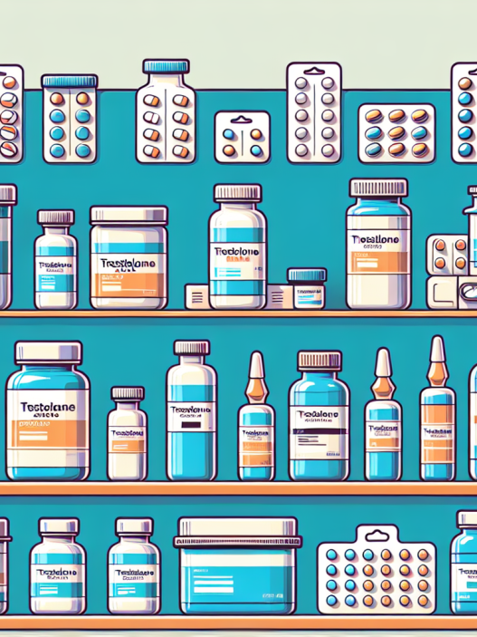 Concentration variations of trestolone acetato on the market