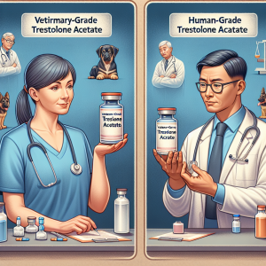 Veterinary vs human grade trestolone acetato